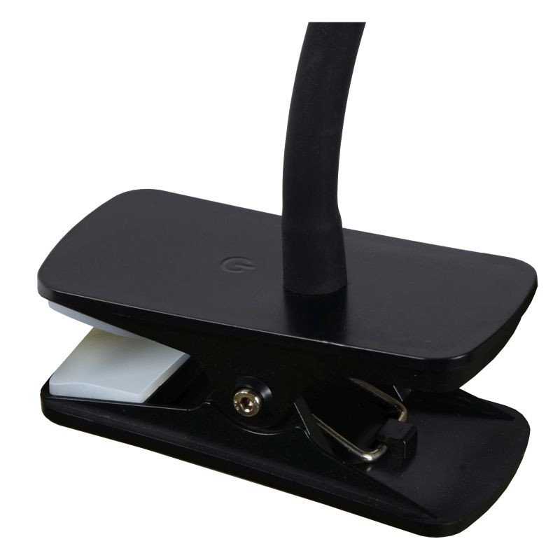 Lucide ZOZY - Clamp lampa - LED Dim. - 1x4W 3000K - 3 StepDim - Čierny